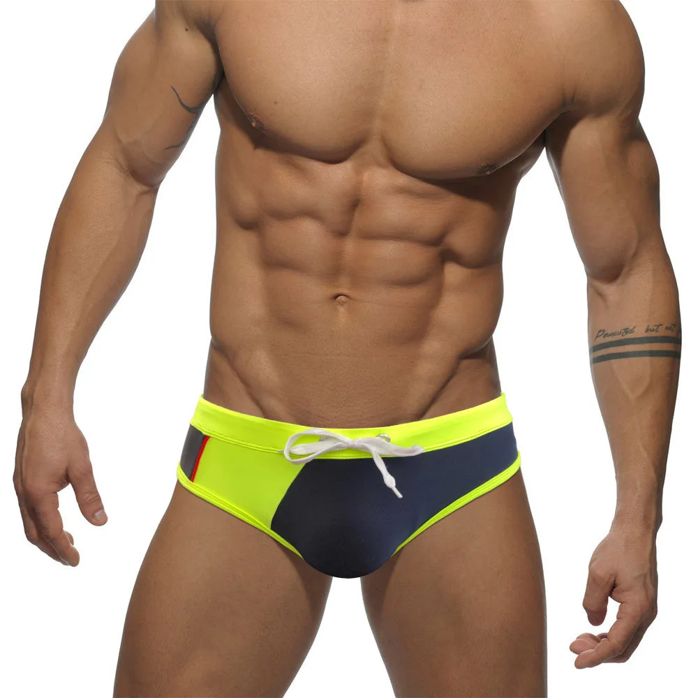 

WQ15 2024 new summer low waist sexy men swimwear swim briefs bikinis pool swimming men beach shorts hot gay men swimsuits