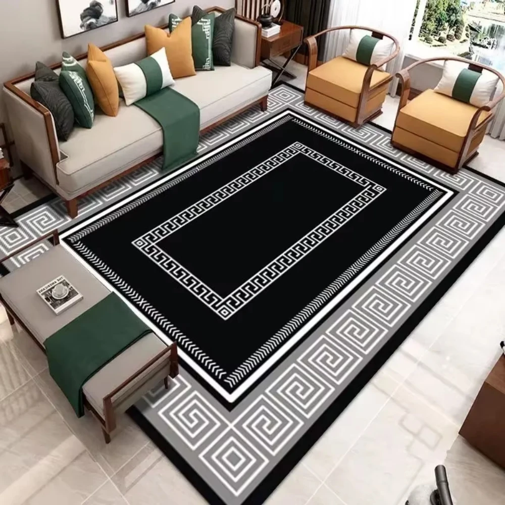 Modern Simple Household Mat Soft Luxury Carpets for Living Room Non-slip Bedroom Luxury Decoration Tapetes Area Rug Home Decor