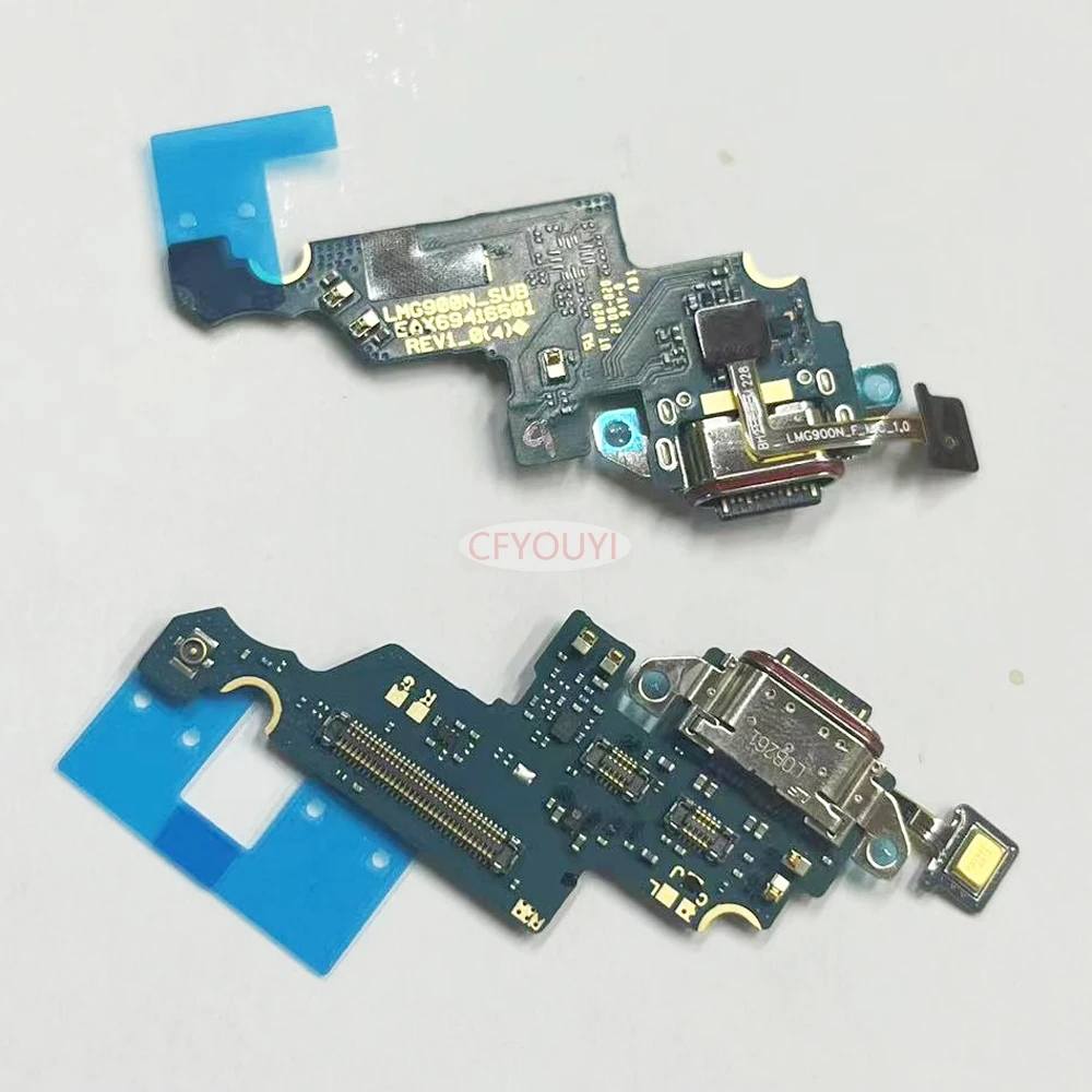 New USB Charger Charging Port Dock Connector Flex Cable Repair For LG Velvet 5G G9 LM-G900 G900N G900EM G900VM with Microphone