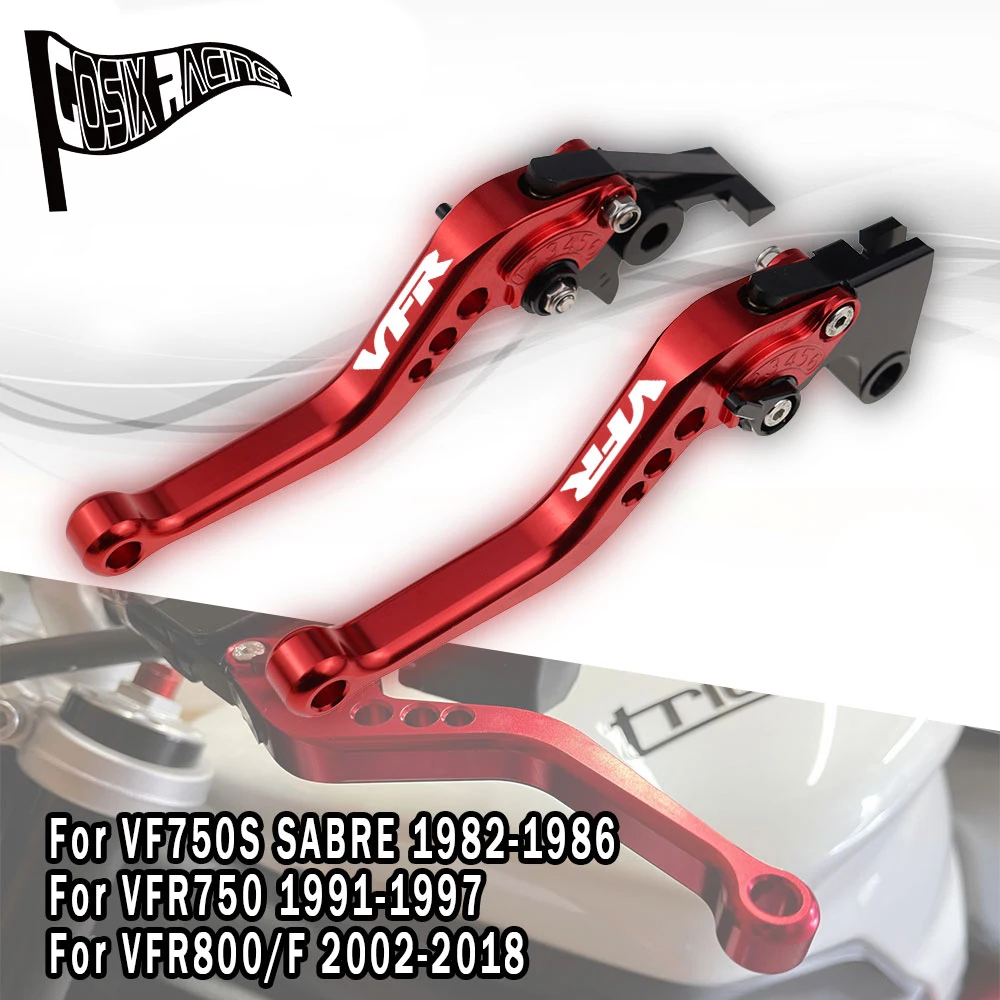 

Fit For VF750S SABRE 1982-1986 Short Brake Clutch Levers For VFR750 1991-1997 VFR800/F 2002-2022 Motorcycle Handle Set