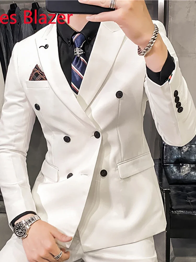 25 Colors 1 Pcs Blazer No Pants S-7XL New Wedding Dress Formal Business Slim Mens Suit Jacket Plaid Striped Solid Color