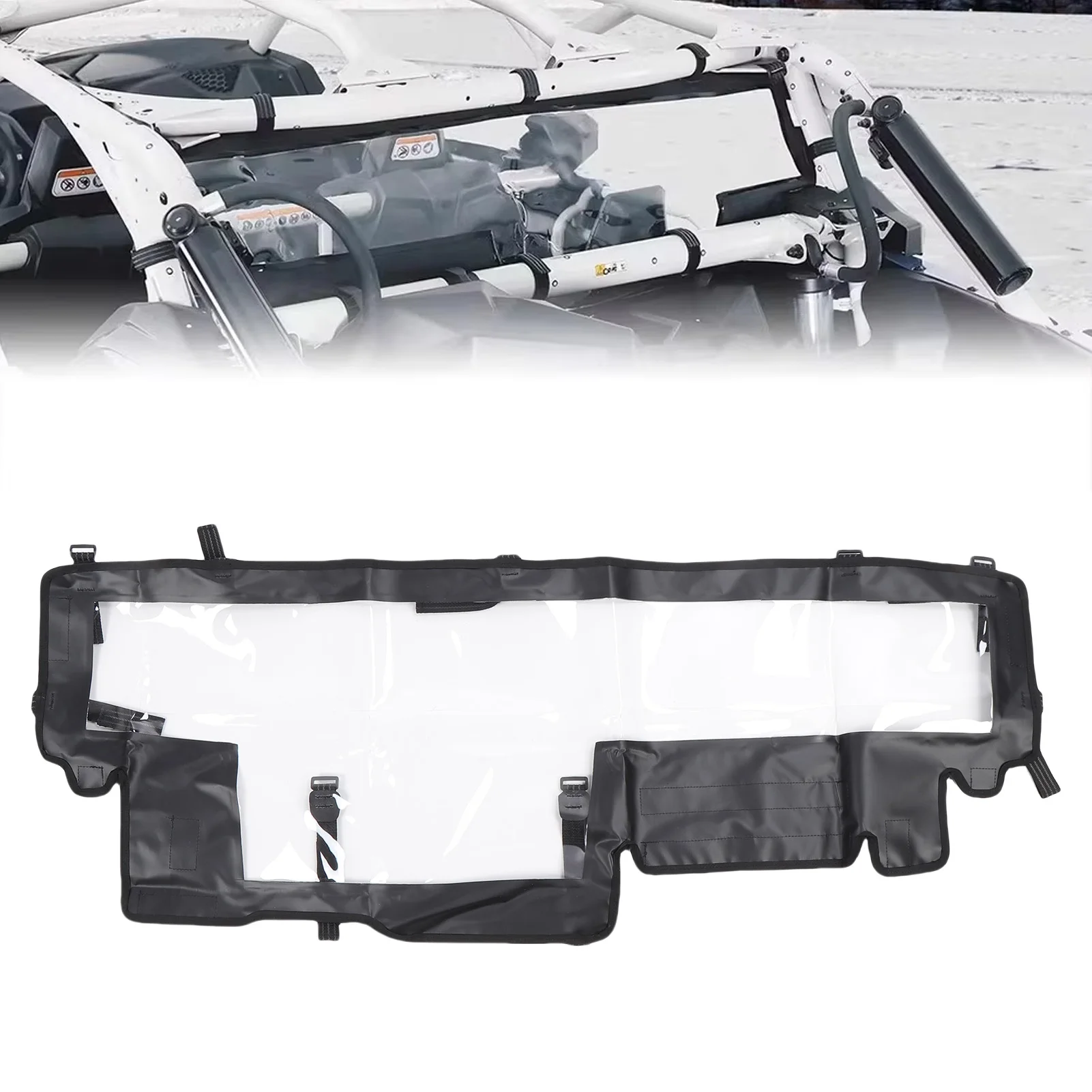 

UTV Soft Back Window UTV Soft Rear Waterproofing Excellent Visibility Anti Dust Replacement for X3 for Car