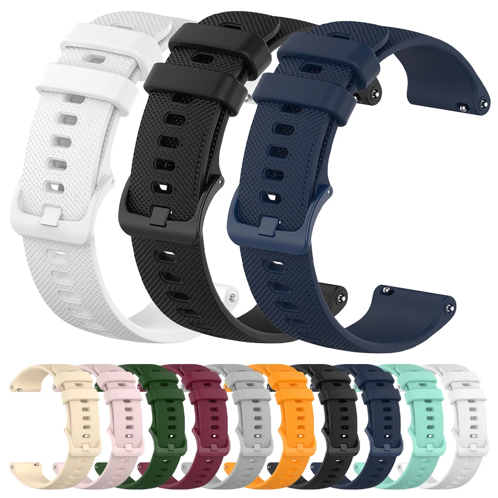 20mm Watch Strap Quick Release Bracelets Soft Silicone Sport Replacement Band for Men and Women Traditional Watch Watchband Belt