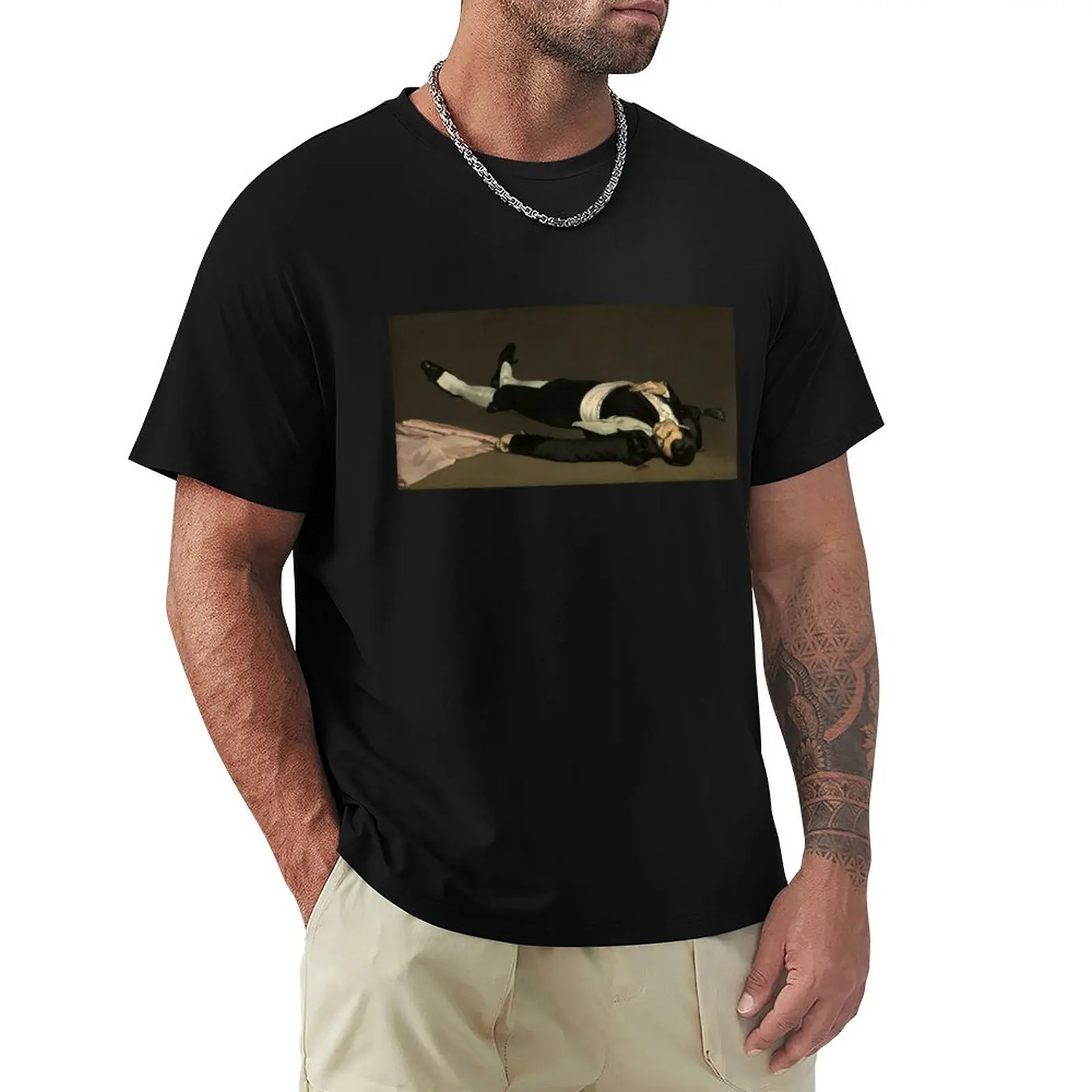 The Dead Toreador, Edouard Manet T-Shirt Abstract Pattern Print Top