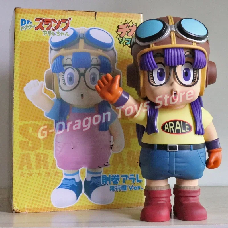 Original Akira Toriyama Alarai Large Ornament Iq Doctor Aviator Anime Peripheral Doll Figurine Model Living Room Decoration Gif