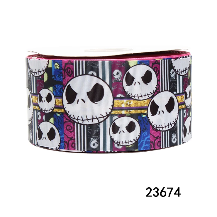 Disney 5Yards the Nightmare before Christmas Halloween Grosgrain Ribbon for Hairbows Sewing Accessories Craft Supplies