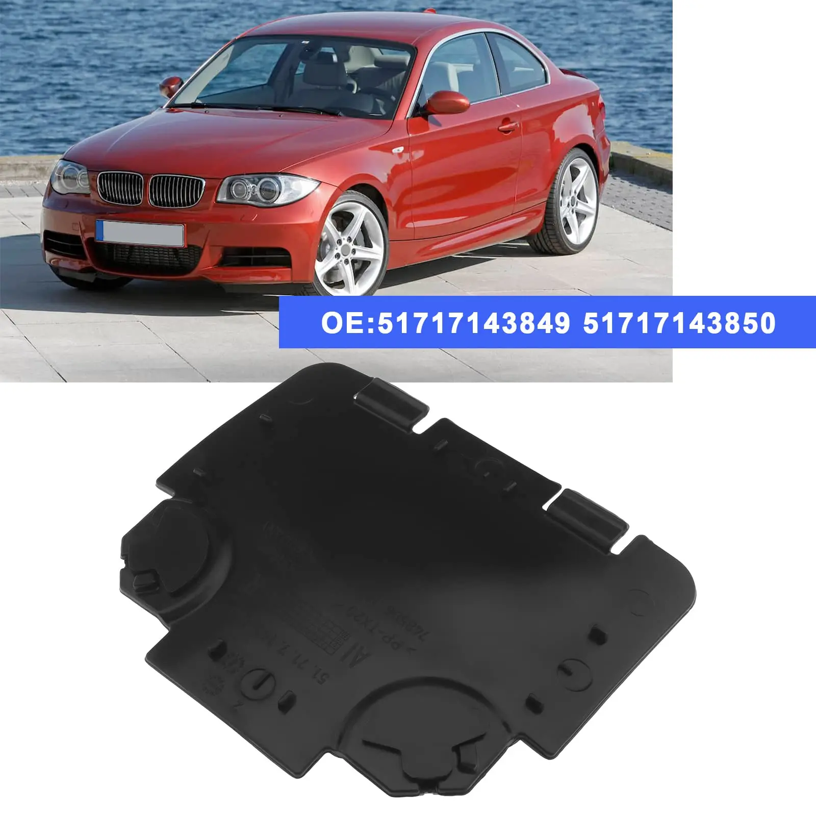 Right Left Front Wheel Arch Cover Plate for BMW E82 E88 E90 E91 325i Wheel Arch Lining Inspection Panel 51717143849 51717143850