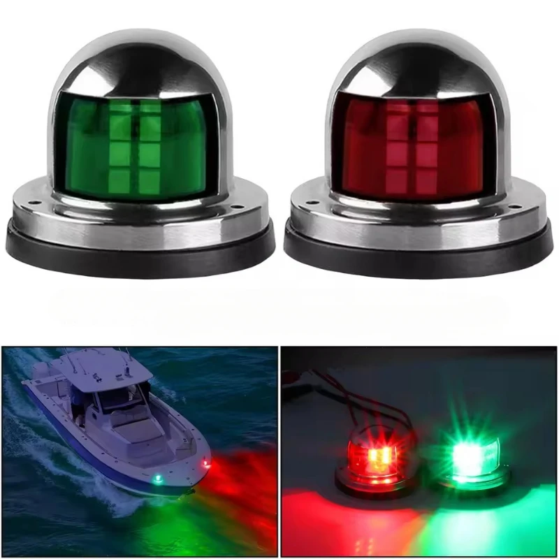 

12V Marine Sailboat LED Navigation Lights Signal Tower Deck Mount Sailboat Yacht Fishing Boat Motorcycle Signal Lamps