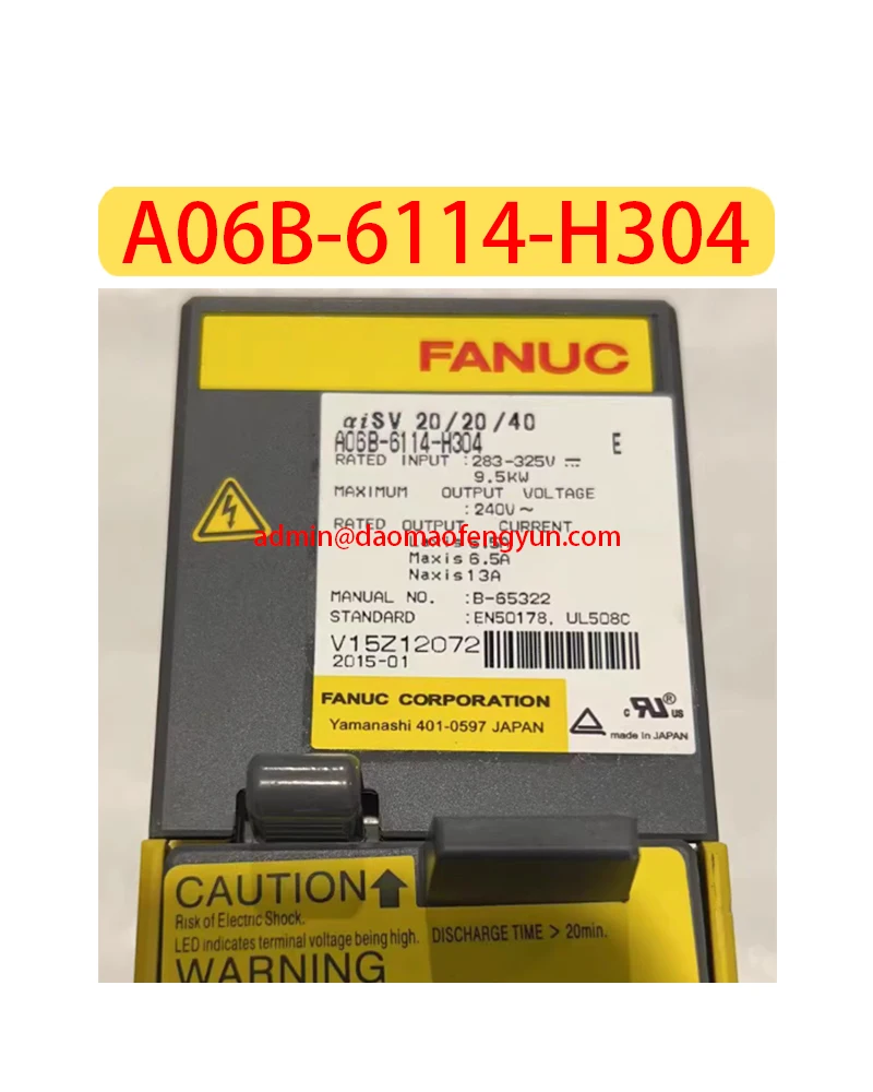 

A06B-6114-H304 Used Servo Drive A06B 6114 H304，Fast shipping