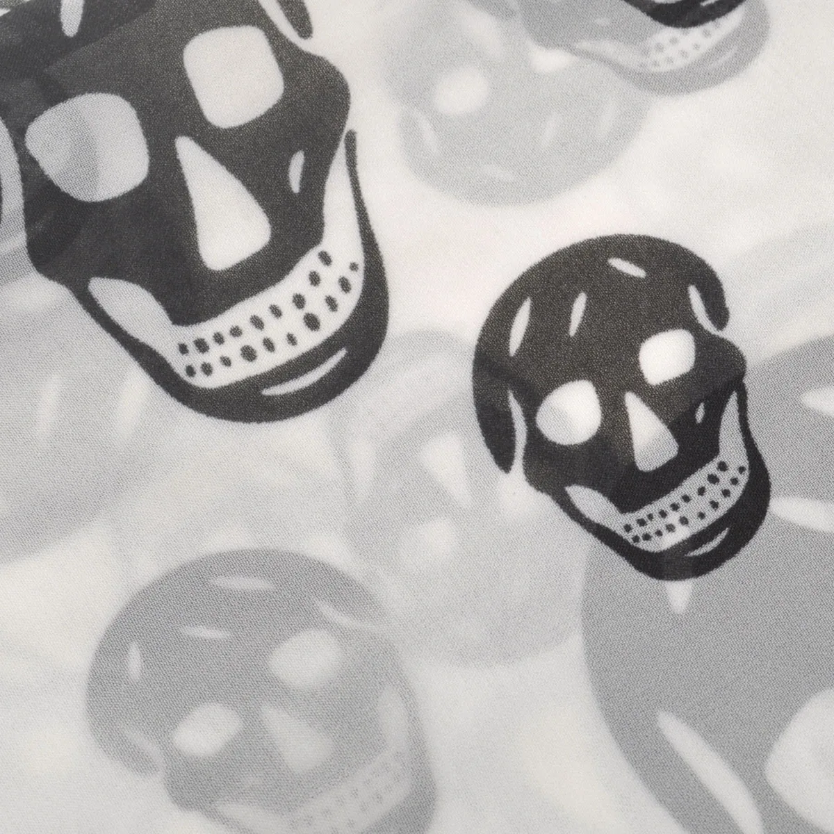 

Skull Scarf Women Long Chiffon Shawl Wrap White 150x50cm Fashion Neck Scarf Spring Autumn Head Print