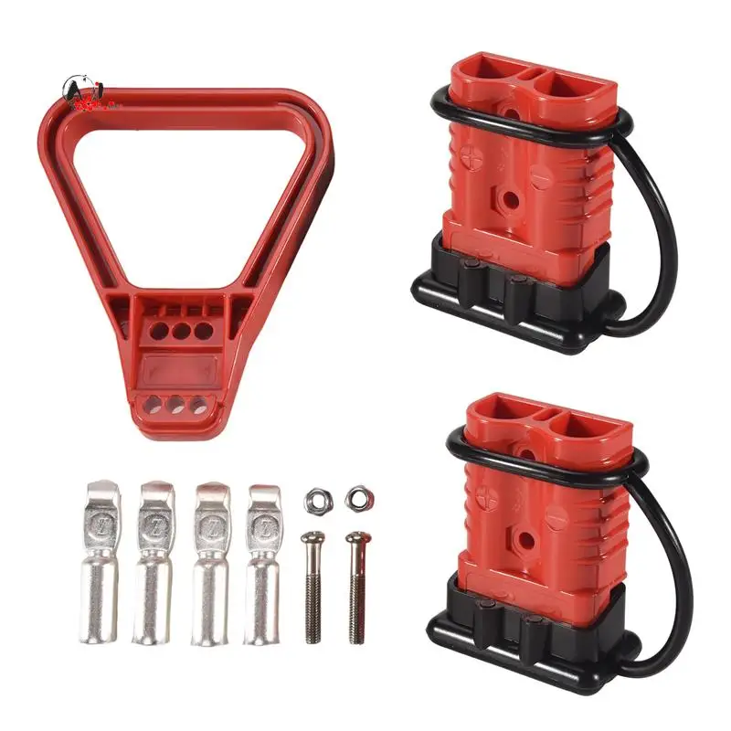 A10E-2Pcs 175A 1/0 AWG Battery Power Connector Cable Quick Connect Disconnect Kit For Anderson Connector For Car ATV Winch