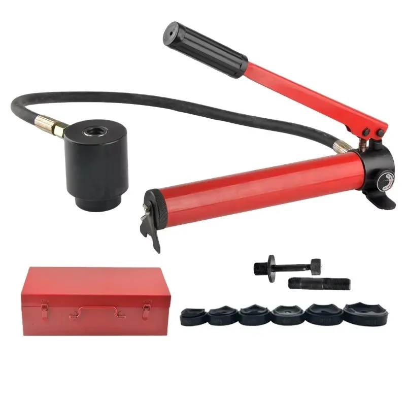SYK-15 15T Manual Hydraulic Integral Hole Cutting Machine Iron Aluminum Stainless Steel Plate Cutter