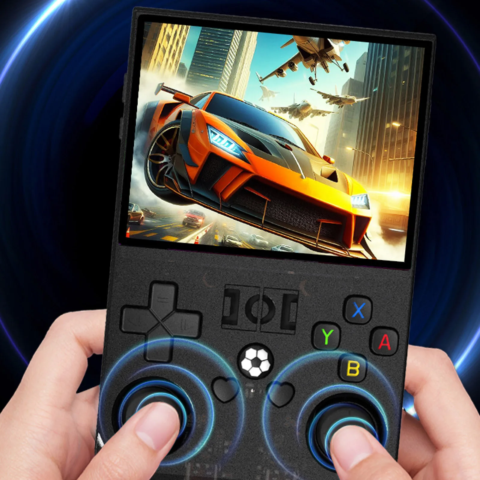 

Портативная игровая консоль в стиле ретро, 4000 мАч, перезаряжаемая 4-дюймовая экранная RK3326, портативная игровая консоль 4000 мАч для развлечений