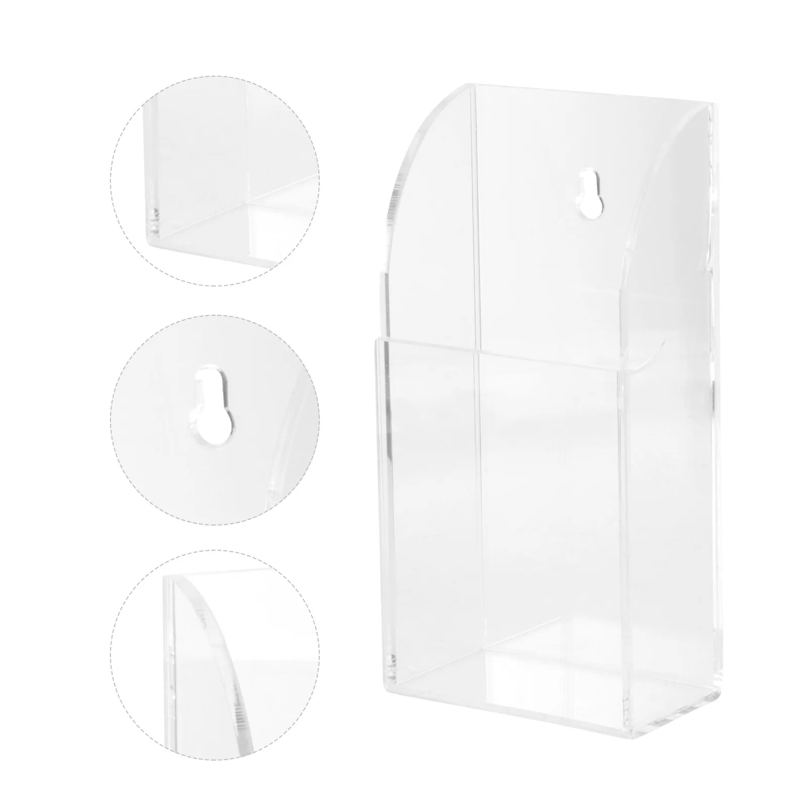 

Remote Control Holder Case Wall Mount 1 Grid for Air Conditioner Mobile Phone Eco Friendly Simple Design Space Saving Storage