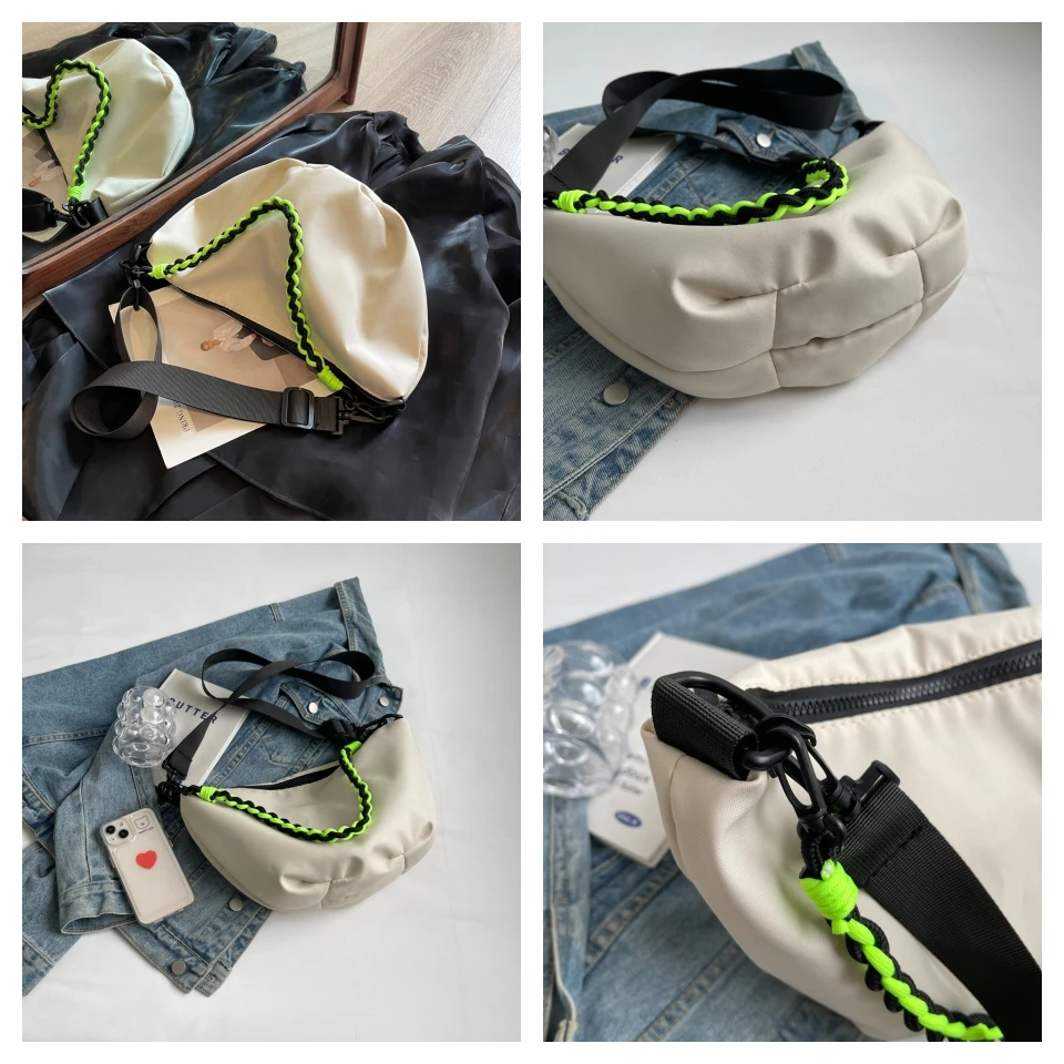 Waterproof Nylon Shoulder Bags New Luxury Handbags Travel Beach Fashion Top-handle Crossbody Bags For Women