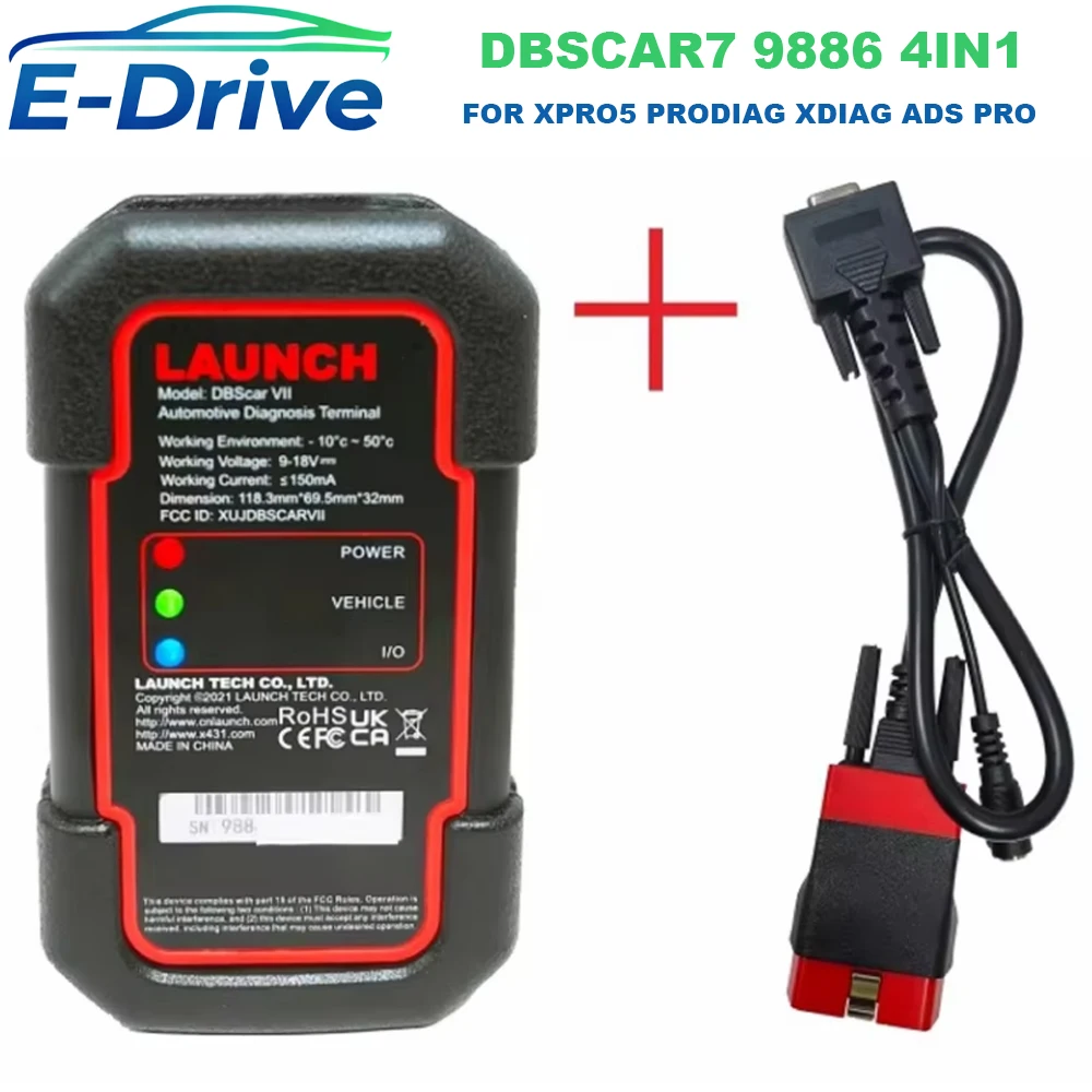 Original Launch DBScar 7 SN 9886 4 In 1 Version DBSCAR7 DBSCAR  Support Doip CAN FD FOR Xpro5 ADS PRO PRODIAG XDIAG