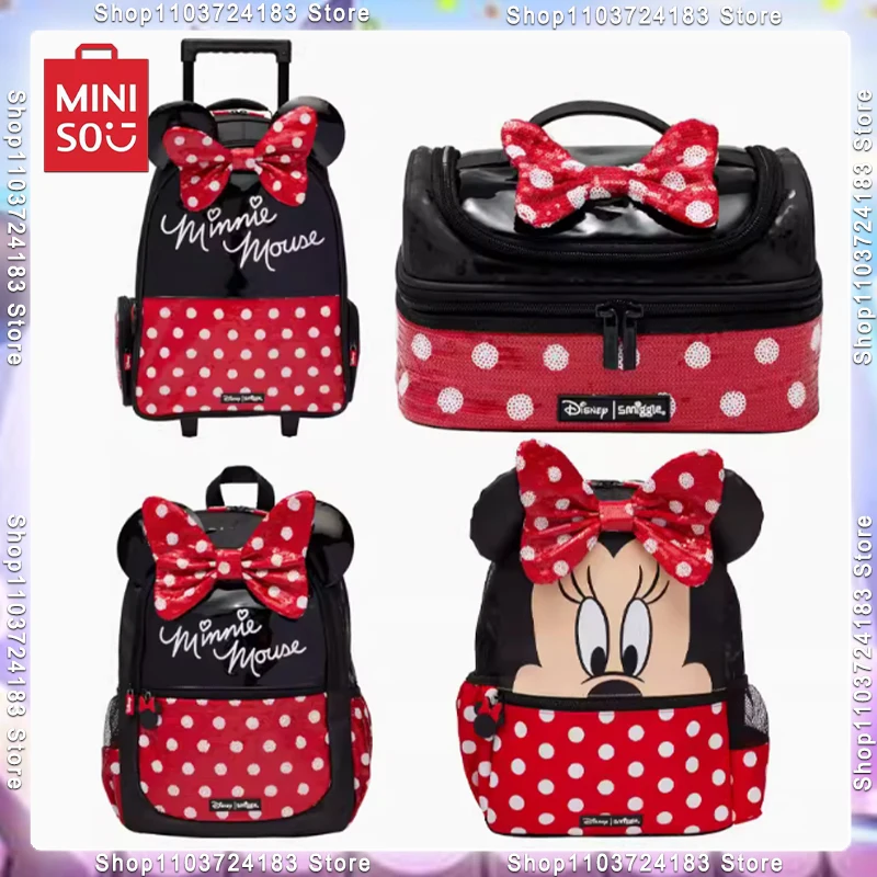 

MINISO, новая австралийская школьная сумка Disney Smiggle Minnie, школьные принадлежности, Студенческая ручка, рюкзак для обеда, школьный подарок для детей