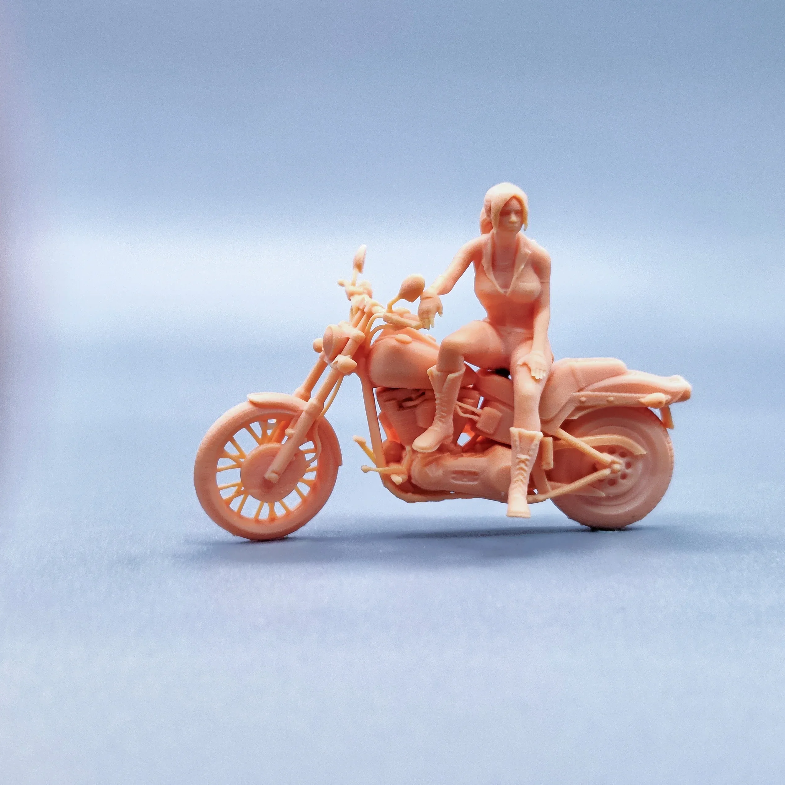 1/64 1/50 1/43 Figuren Maßstab Modell Harz Resident Evil Claire Motorrad Ungefärbte Miniaturen Diorama Handbemalt V927 V928