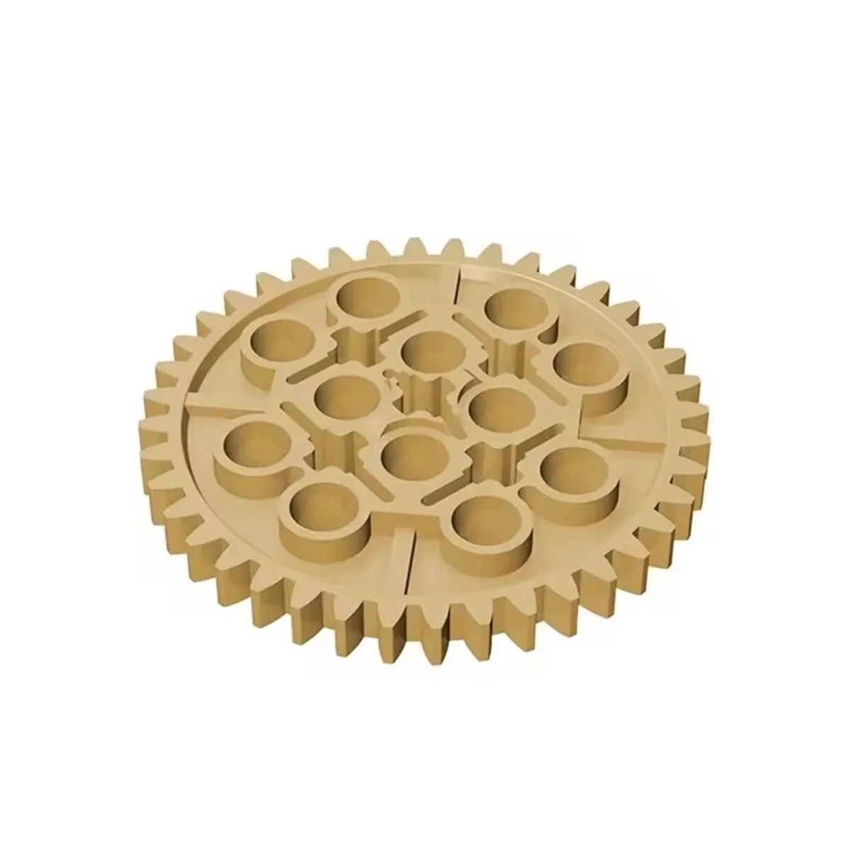 10pcs 3649 Technical 40 Tooth Gear and Axle Pack Compatible with major brand Parts Building Blocks