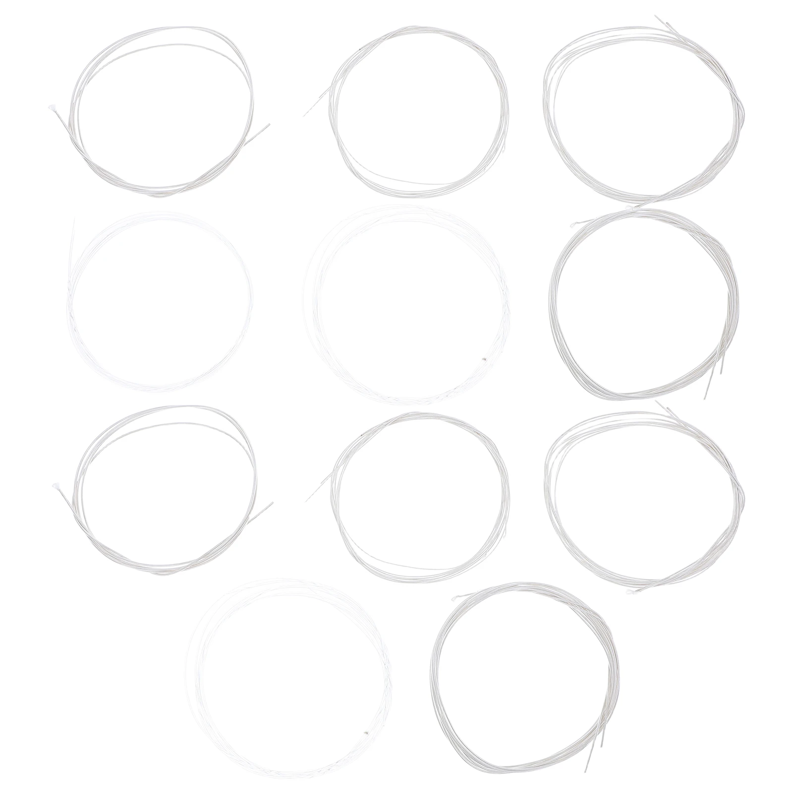 

11pcs Acoustic Oud Strings Silver-Plated Nylon Core Warm Sound Middle Eastern Instrument Strings Replacement Kit For Beginners