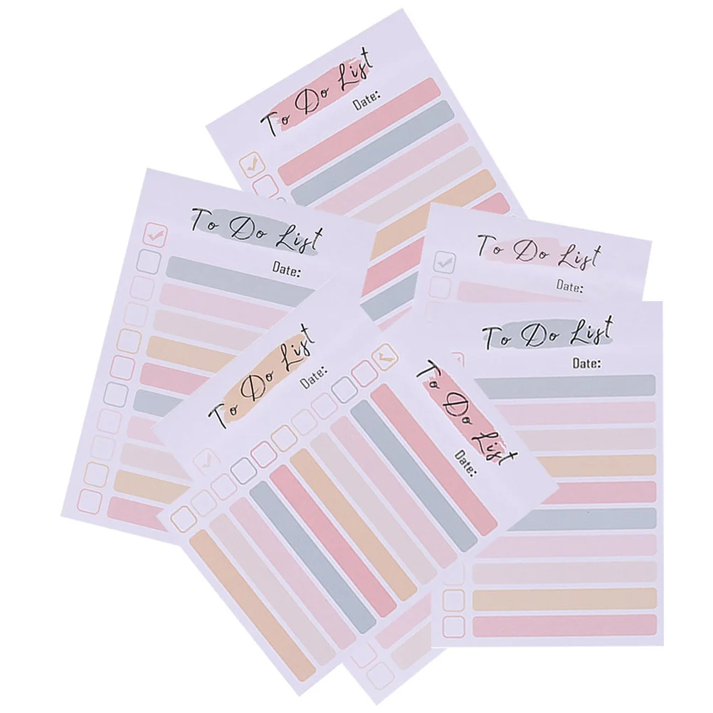 

6 Books Memo Pads Tearable Note Stickers Cute Self-Adhesive Notepads for Students Office School Daily Use Memo Pads
