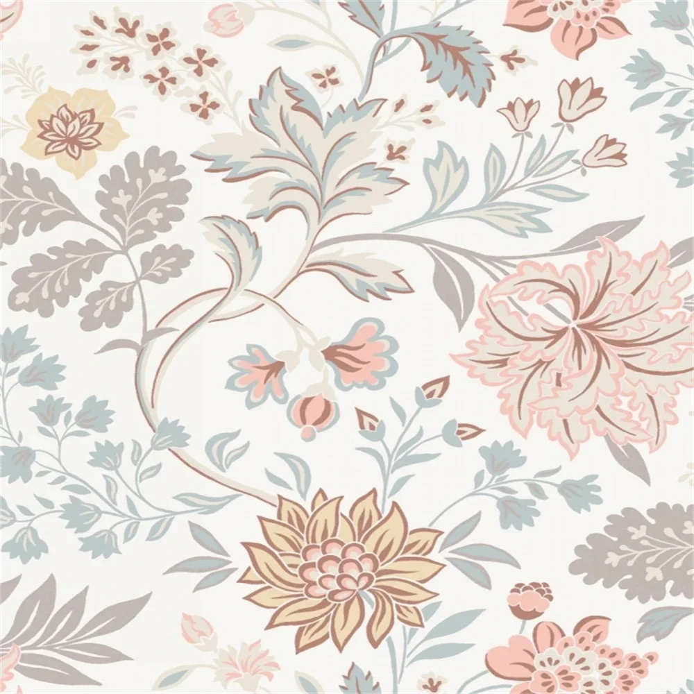 Custom Nordic Floral wallpaper for living room beautiful waterproof wall sticker wallpapers home decor 3D mural bathroom decor