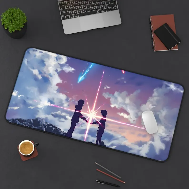 اسمك كيمي نو نا وا لوحة ماوس مكتبية | لوحة ماوس أنيمي | لوحة ماوس 3 مقاسات #4