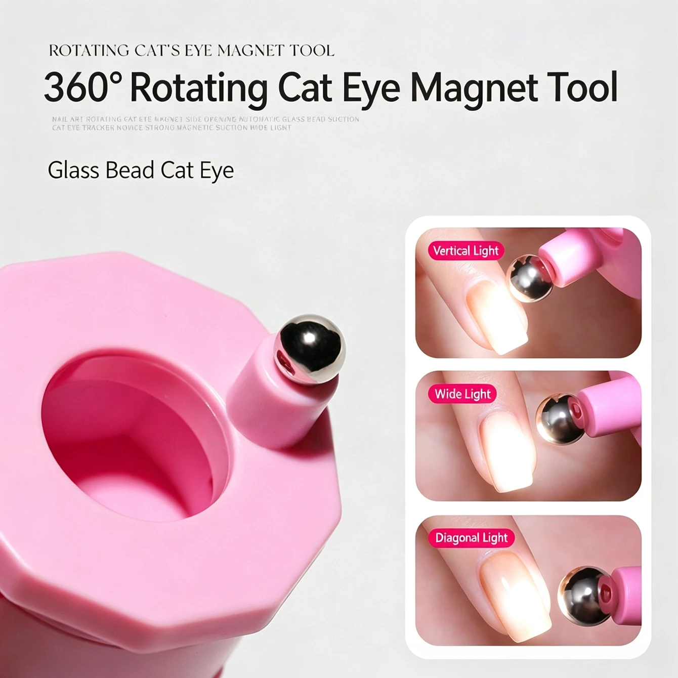 New Nail Art Automatic Cat Eye Magnet Multi-Functional Tool - Ultra-Strong Magnetic Force Beginner-Friendly