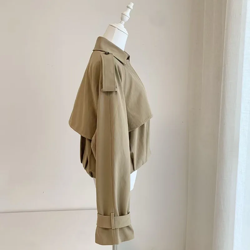 2026 new model, women's pleated short coat, fashionable and casual versatile jacket top, high-quality business coat, Y2K style