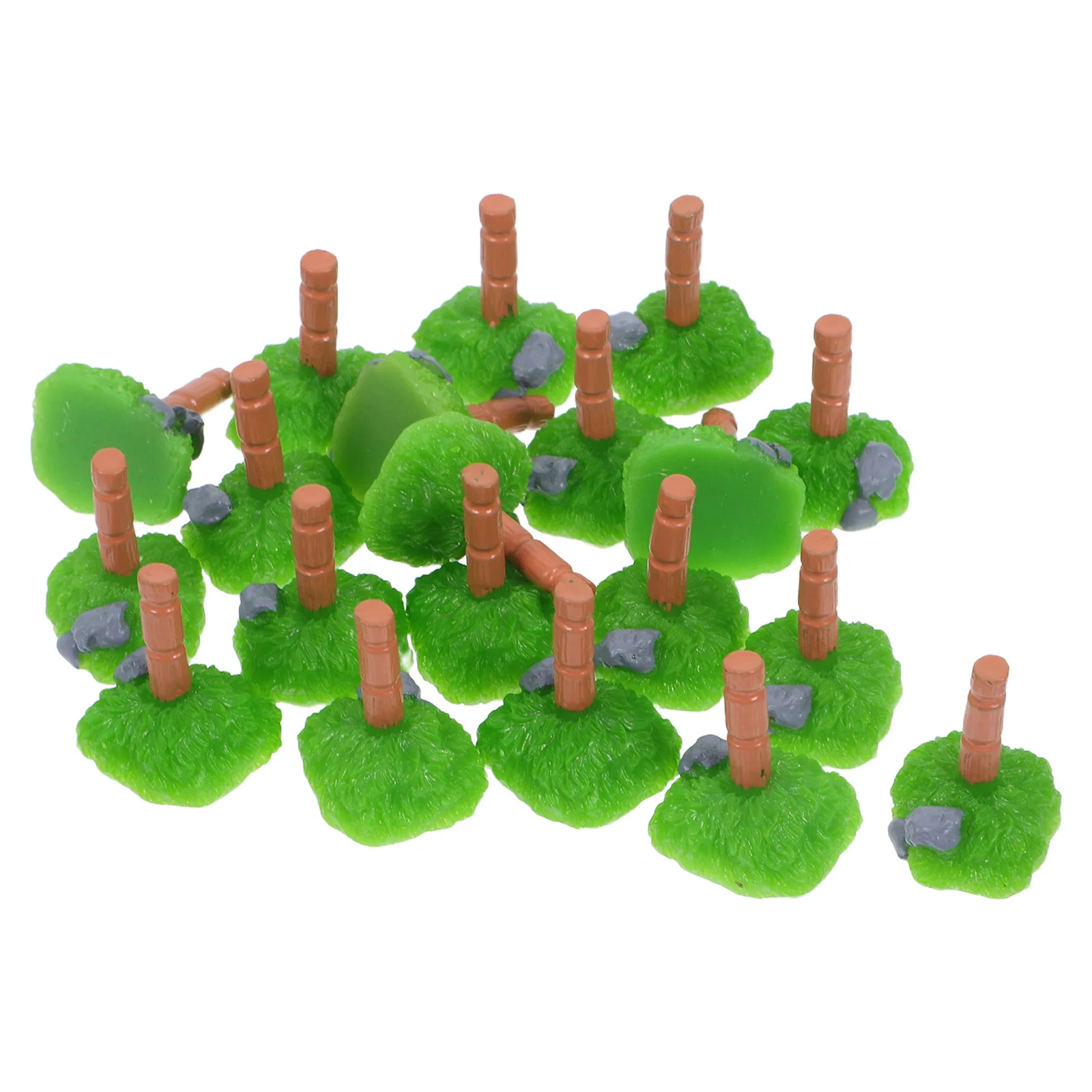 24 pçs mini acessórios de fazenda diy pilhas de madeira materiais resistentes projetos detalhados decorações do mundo em miniatura mini fazenda playset