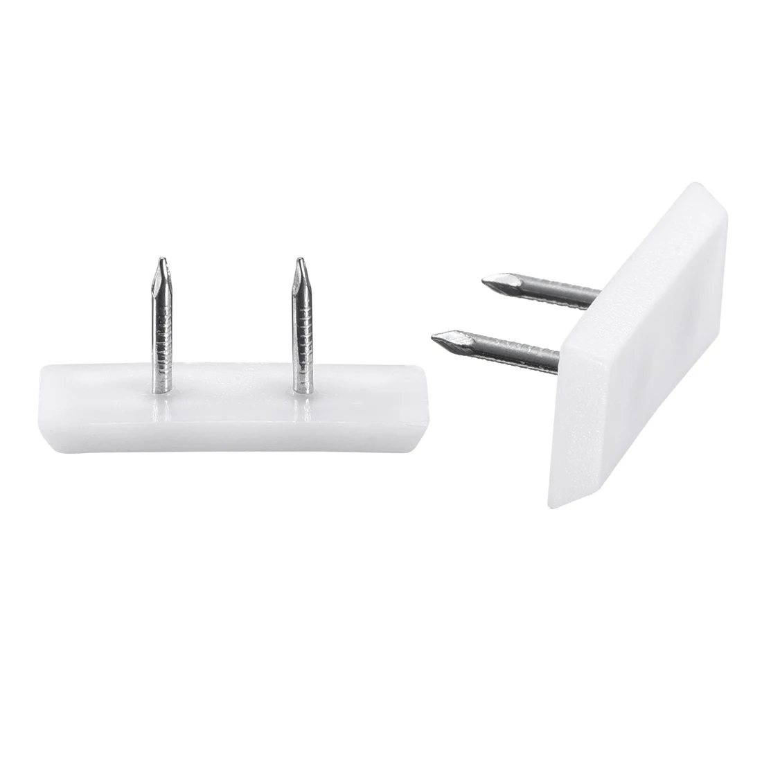 Uxcell 20/40/60/80pcs Furniture Feet Nail, Square Chair Table Leg Protector Pad 31mm x 12mm White Plastic