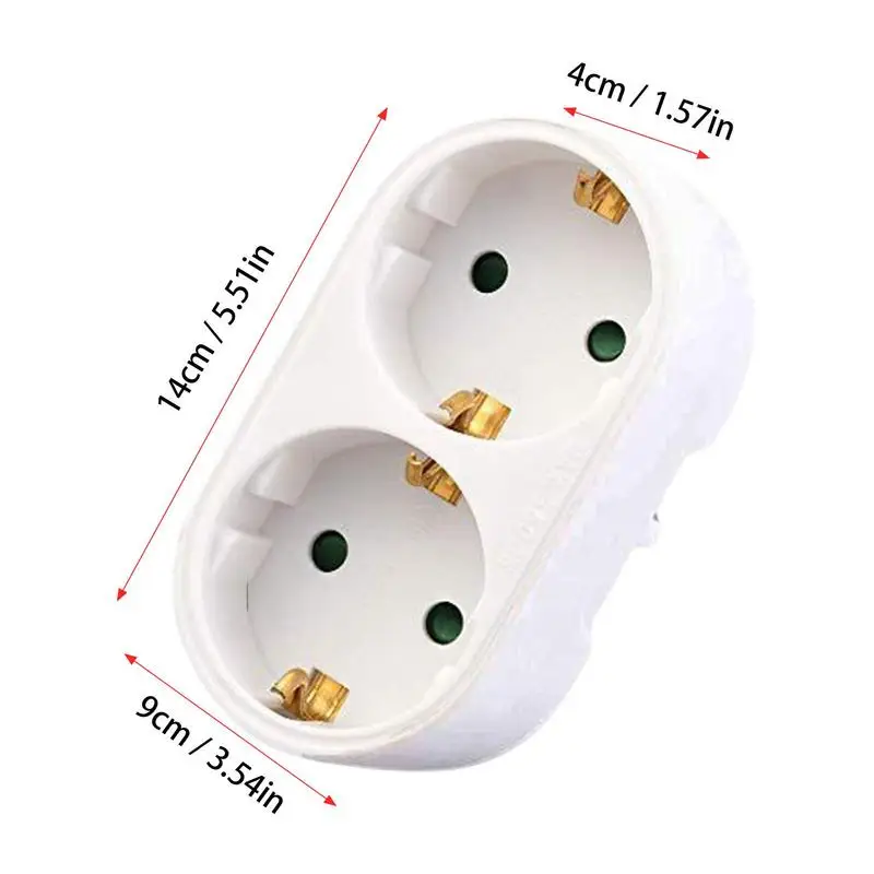 Wall Plate Socket European/German Standard Power Conversion Plug EU To Us Plug Adapter German French Spanish To Us Canada Mexico