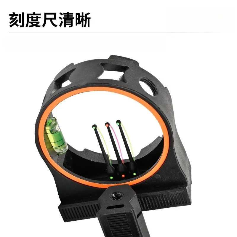 3-Pin Archery Sight for Compound Bow, Outdoor Competition Recurve Bow Shooting Accessory Wholesale