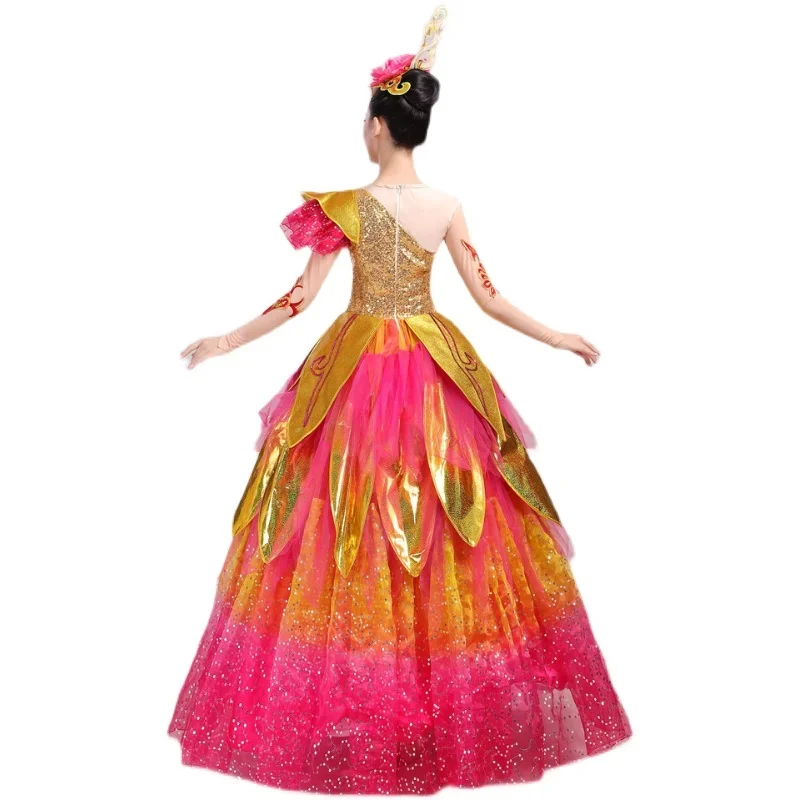 Kostüme in den Lichtern Weiblicher großformatiger Jubiläumsfeier Song Partner stimmungsvoller Eröffnungstanz großer Swingrock