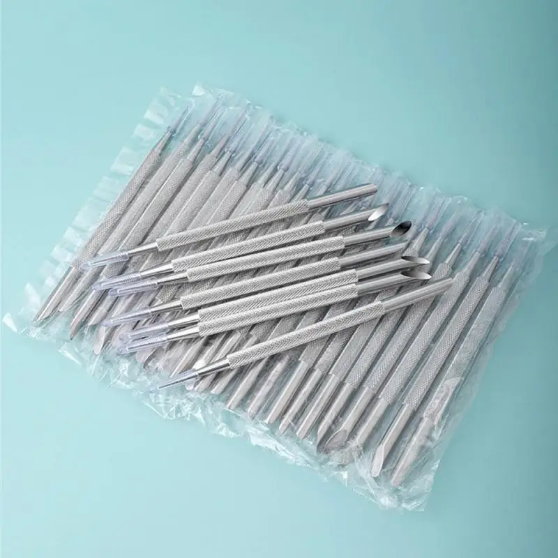 1~5PCS Double-ended Stainless Steel Cuticle Pusher Nail Manicures Remover Manicure Sticks Tool for Nail Art