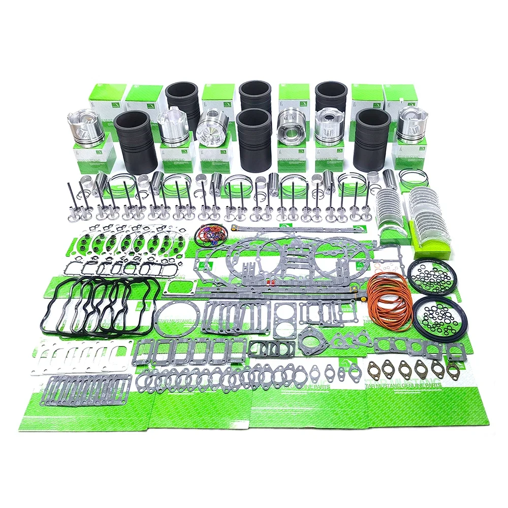 

S6A3 Cylinder Liner 35A07-12300 Piston 35A17-30100 Ring Valve Gasket Kit Bearing Bush For Mitsubishi Overhaul Kit