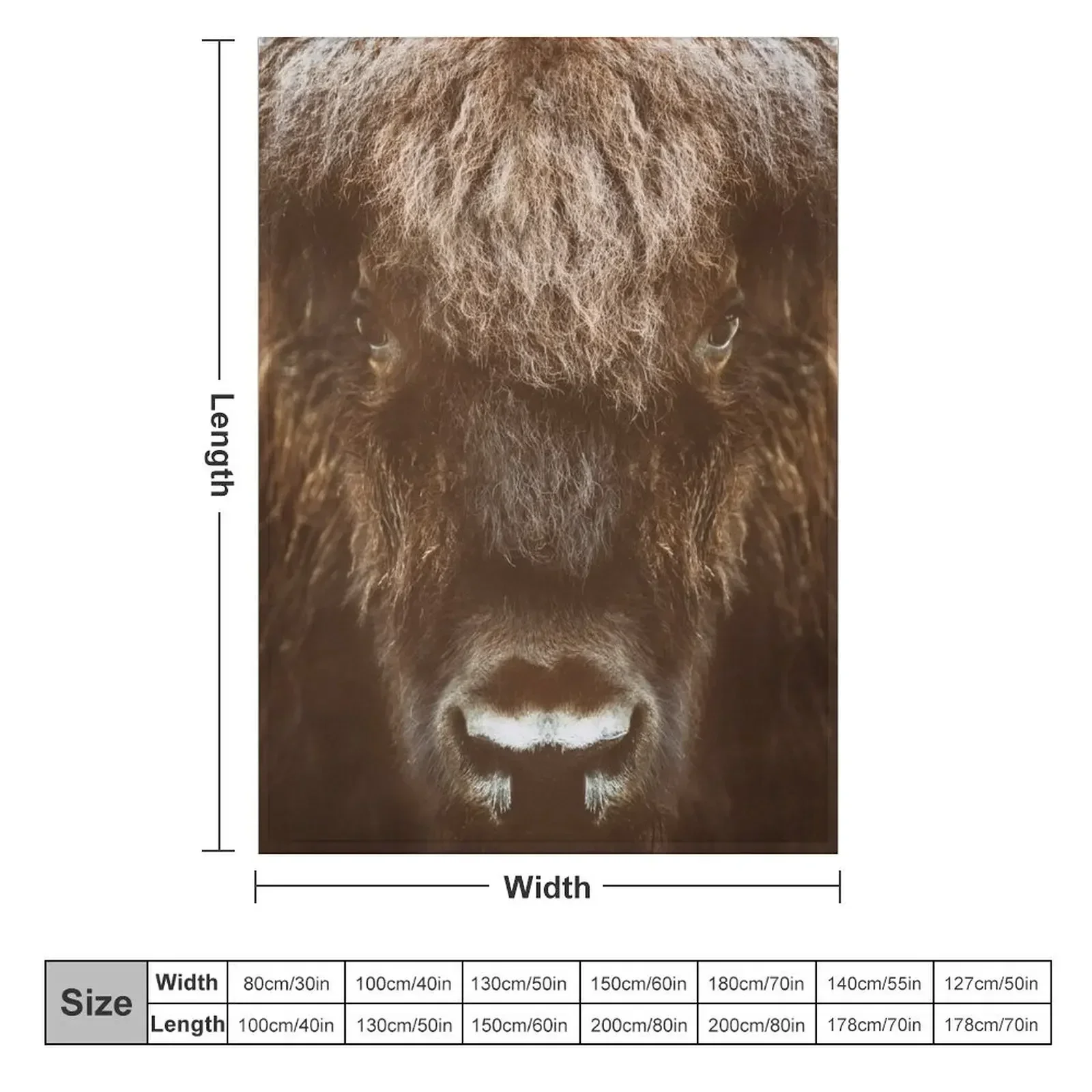 Bison Throw Blanket Polar warm winter blankets ands Personalized Gift Blankets