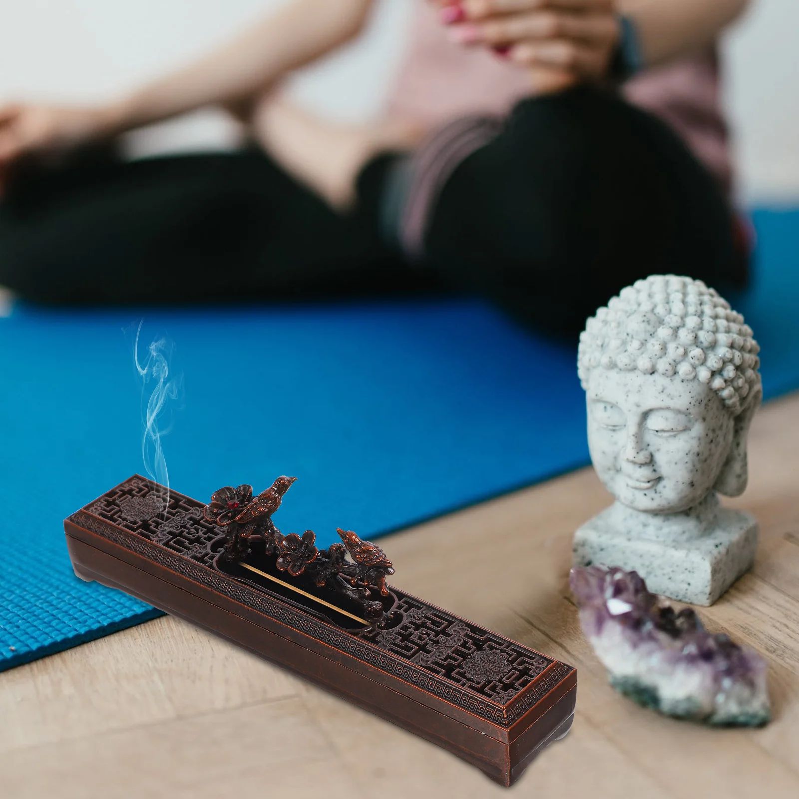 

Chinese Xiang Lu Vintage Incense Stick Burner Desktop Holder For Home Decor Aroma Therapy Retro Metal Censer