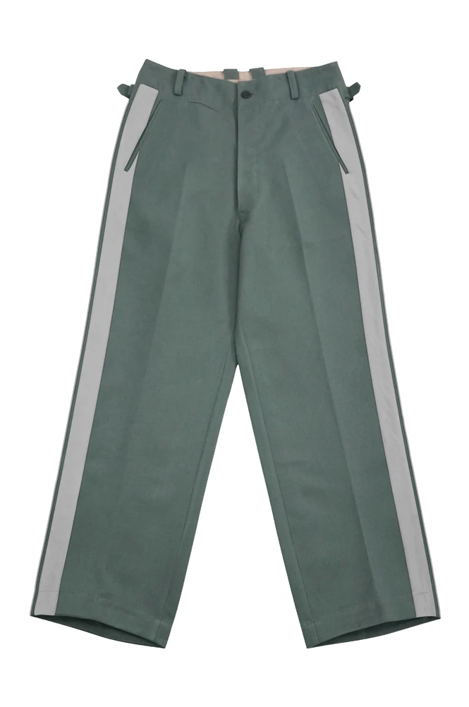 GUDD-020 WWII German Elite General Fieldgrey Gabardine Straight Trousers