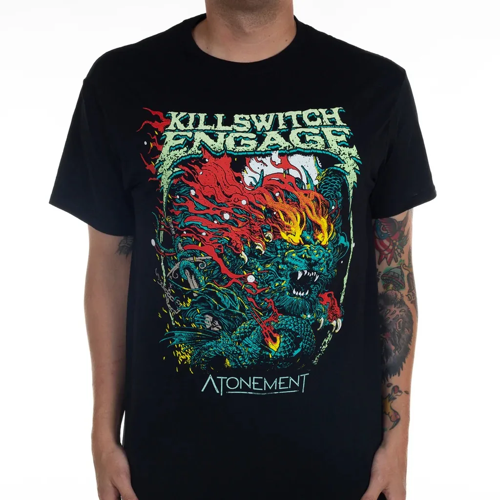 

Killswitch Engage Men's T-Shirt Short Sleeve Cotton Tees Retro Metal Band Oversize Tops Brand T-shirt Men Clothes Streetwear