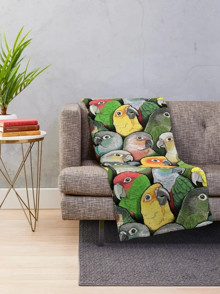 Colour of Conures Throw Blanket christmas decoration For Baby Soft Plaid Blankets