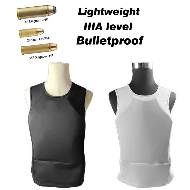 

Bulletproof Vest Clothes IIIA Level Ultra-comfortable Lightweight Concealed Hidden Inside Wear Soft Anti-Bullet T Shirt Clothing