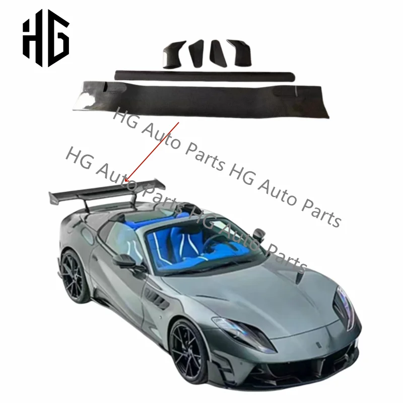 

Tuning Parts Msy Style 3k Twill Glossy Carbon Fiber Auto Car Rear Spoiler For Ferrari 812 Superfast High Trunk Wing Spoilers