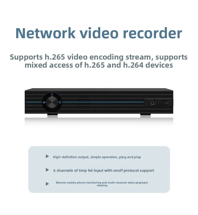 Network Video Recorder NVR, 6/8/12/16/20/32/64 Channel, Single & Dual HDD Bay Surveillance Recorder