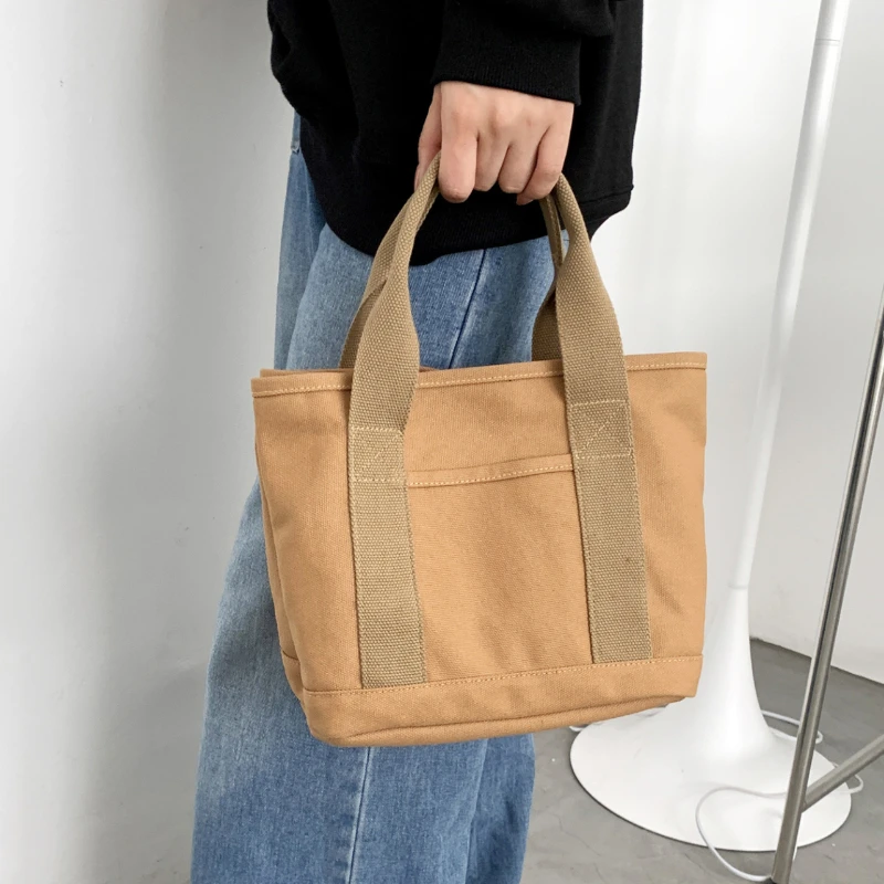 Sac à main en toile de loisirs pour femme, grande capacité, multi-compartiments, trousse de maquillage, japonais, mille couches, sac à main cadeau