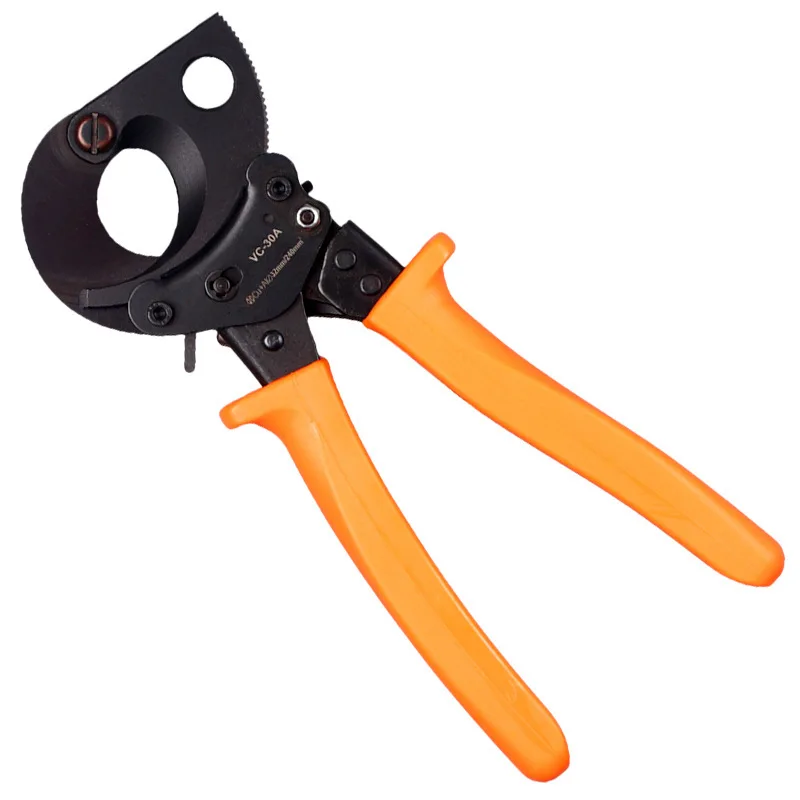 

Ratchet type electrical cable cutter manual hydraulic bolt alloy steel wire anti-skid handle cable cutter