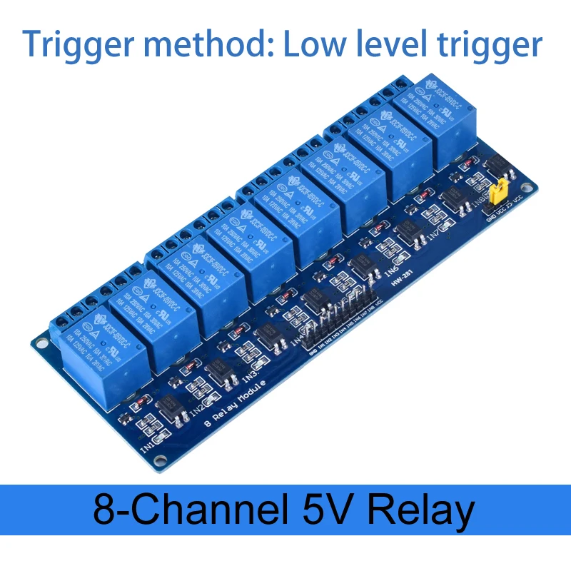 DC 5V 12V 24V 1 2 4 6 8 Kanaals Relaismodule Board Shield met Optocoupler/Hoge en Lage Niveau Trigger voor Arduino Raspberry