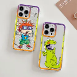 Cartoon Funny R-Rugrats Phone Case for IPhone 13 14 12 11 15 Pro Max Mini XR XS SE 7 8Plus Soft Clear Cover for Iphone 11 Fundas