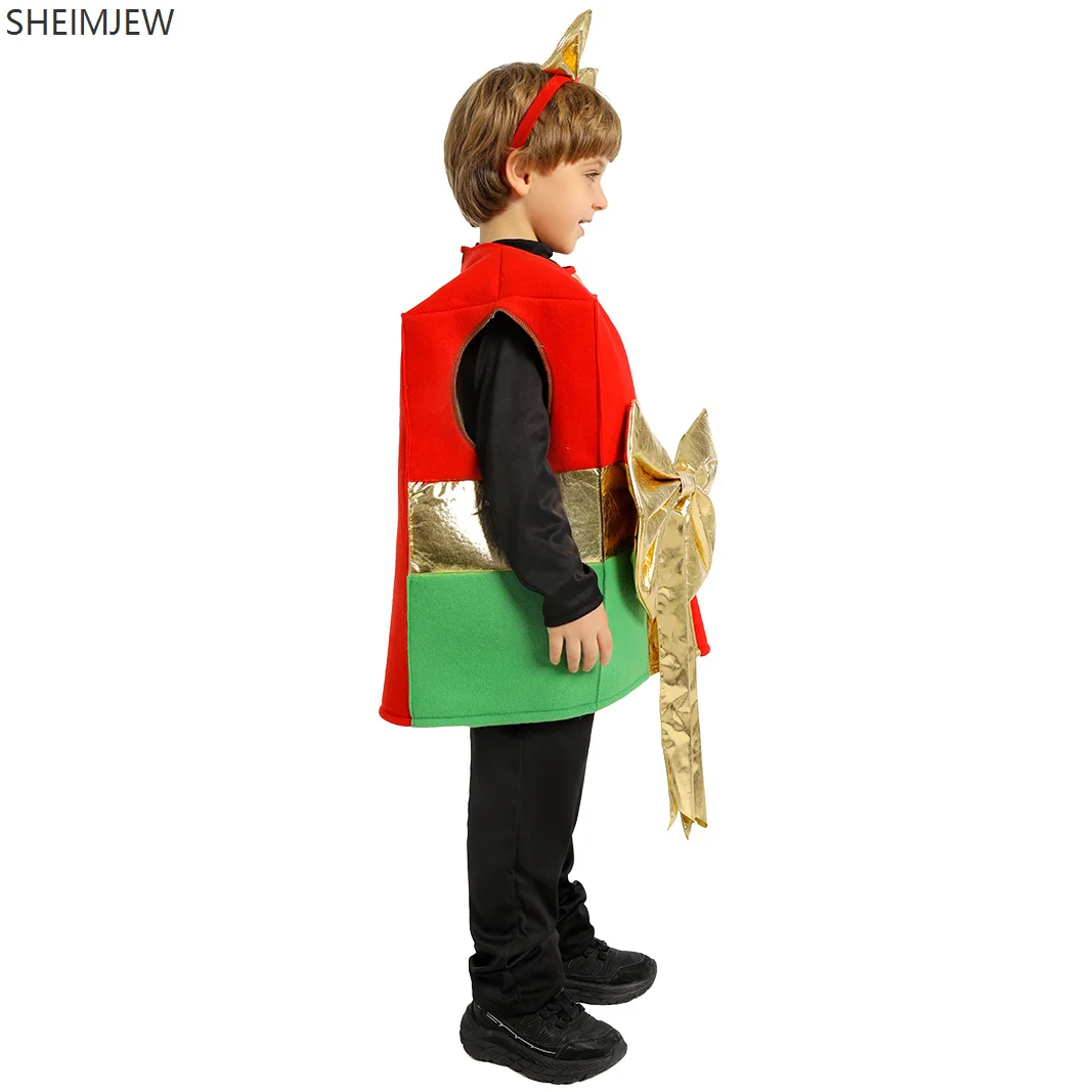 Enfant Christmas Gift Box Cosplay Costume Jumpsuit Christmas Party Chico Funny Gift Costume School Stage Performance Suit 2026 view 4