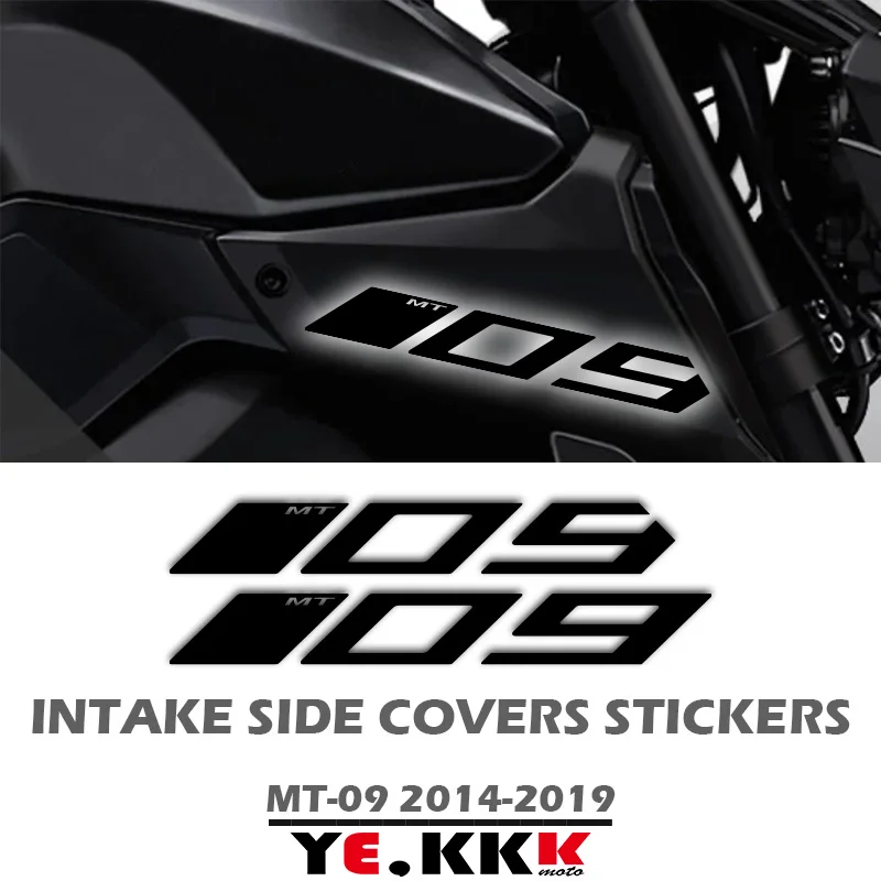 

Fairing Decals Hollow Out Custom 2014-2019 For YAMAHA MT09 MT-09 MT-09SP FZ09 Air Intake Side Cover Sticker Set